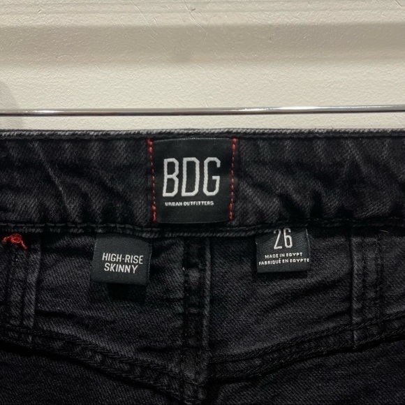 BDG Urban Outfitters High Waist Cutoff Shorts Washed Black Size 26 - Picture 5 of 7
